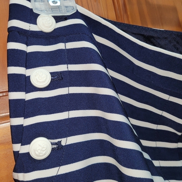 The Limited Flare Wide Leg Career Pants SZ 14R (Blue & White Striped) - Picture 6 of 14